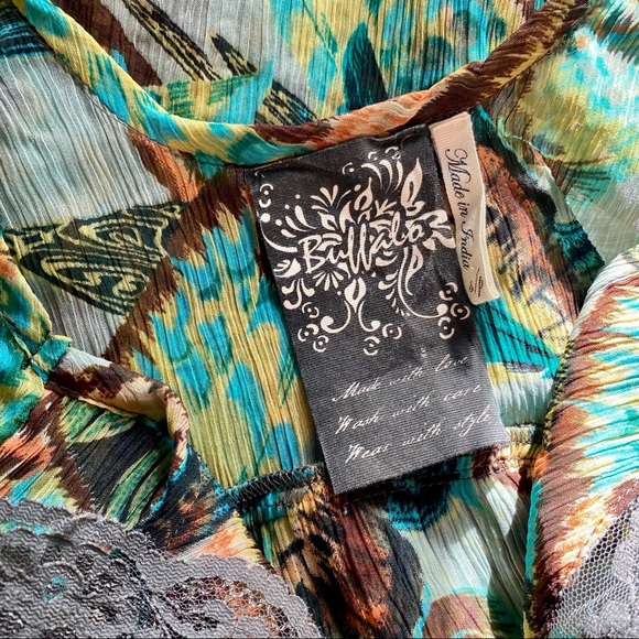 BUFFALO by David Bitton NWOT Butterfly & Lace ‘Danielle’ Tank Top Size Small - Picture 6 of 8